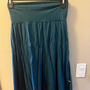 Simply merino wool skirt teal size medium